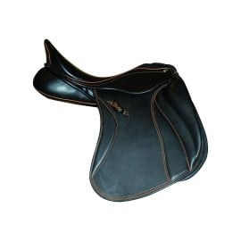Selle De Dressage Zaldi R DRIM En Cuir Noir - Taille 17 1/2 Pouces - Occasion