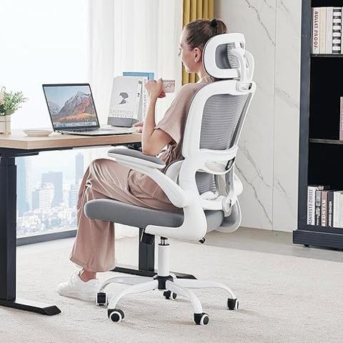 Silla De Oficina Con Patas Cruzadas - Sin Ruedas Ni Brazos, Asiento Ancho, Altura Ajustable