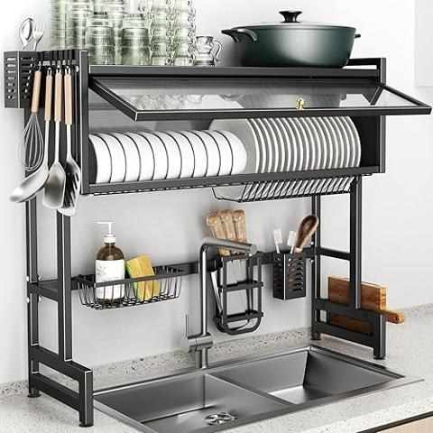 Zerodis Dish Bowl Drying Box,Multifunctional Kitchen Tableware
