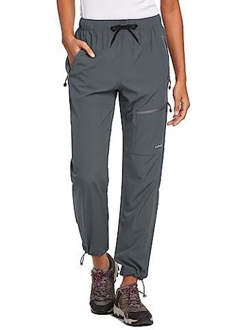 Pantalones Deportivos Para Mujer – Cintura Alta Con Bolsillos, Tejido Suave Y Elástico Ideales Para Senderismo Y Yoga