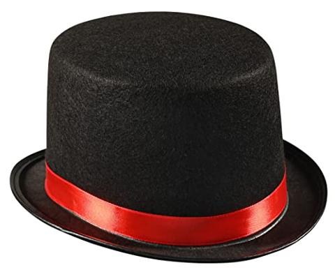 Sombrero De Copa Negro Clásico De Fieltro – Disfraz De Esmoquin, Cochero O Derby, Para Adultos Y Adolescentes