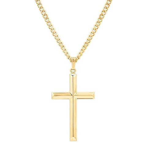 Ursteel Collar De Cruz Para Hombre, Cadena De Cruz De Plata | Cuotas