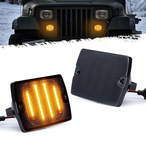 STDYSUN LED Driving Fog Lights Motorcycle Fog Lights Dual Color Amber/White 2Pcs 3.7Inch Pod Lights Offroad Lights Work Auxiliary Lights Fit For - View #6