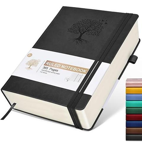 Amanple - Cuaderno En Espiral, Diario Con Rayas Universitarias, 8.5 X