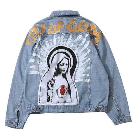 Blue Denim Jacket Hombre - Chaqueta Jean Para Hombre Classic Trucker - Chaquetas De Hombre, Classic, L, Summer
