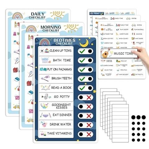 Rutina Niños Pegatinas De Tareas Para Niños - Tabla De Rutinas Y Recompensas Tabla Recompensas Comportamiento