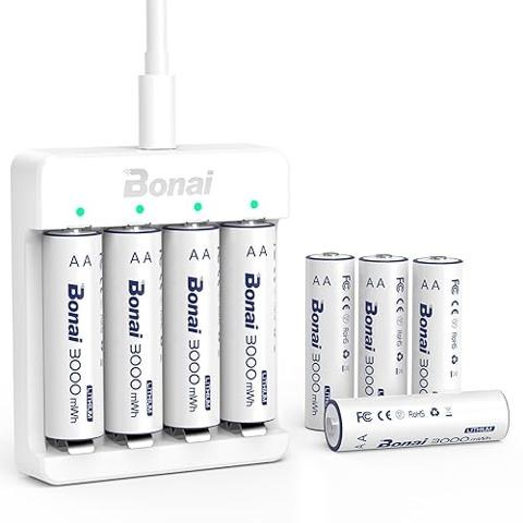 Pilas AA De Litio, Pack De 24 Unidades, 2900 MAh, 1.5V, Larga Duración, Resistentes A Temperaturas Extremas