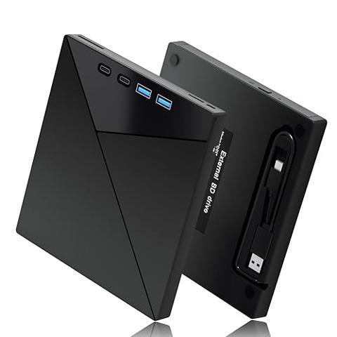 VAIYI External CD/DVD Drive for Laptop, Portable DVD Player for