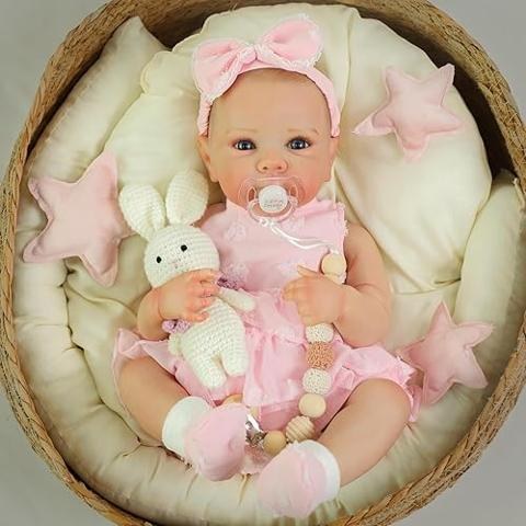 Anano Muñecas De Bebé De Silicona Realistas De Cuerpo Completo Para Niña, 20 Pulgadas Impermeables Realistas Renacidas Muñecas De Bebé Niño Pequeño Muñeca De Bebé Recién Nacida Realista Suave