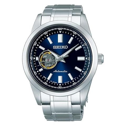 Seiko Presage Japanese Zen Garden Blue Sakura by Night Open Heart